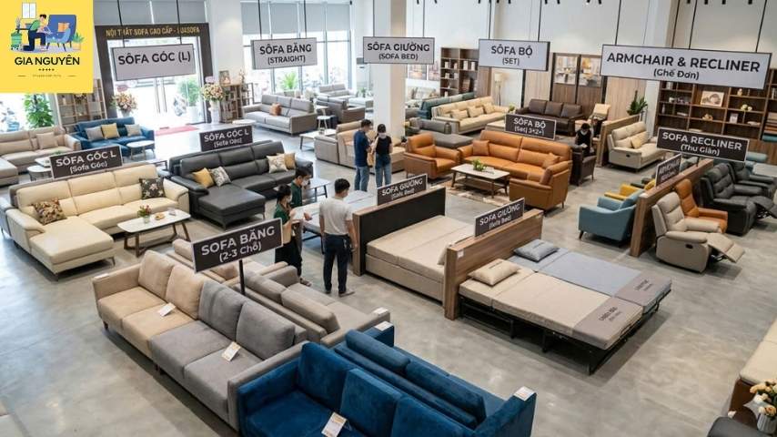 Top 5 cửa hàng bán sofa tại Dĩ An